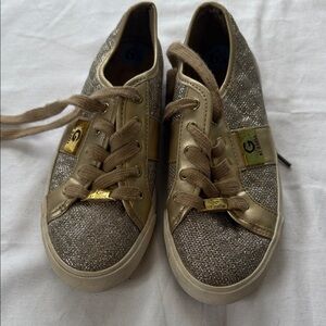 GUESS Gold Glitter Sneakers